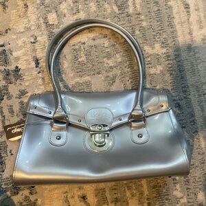 Beijo Metallic Silver Diva purse